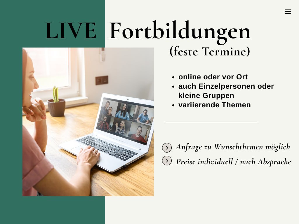 Dr. Martina Rieder - Live Fortbildungen